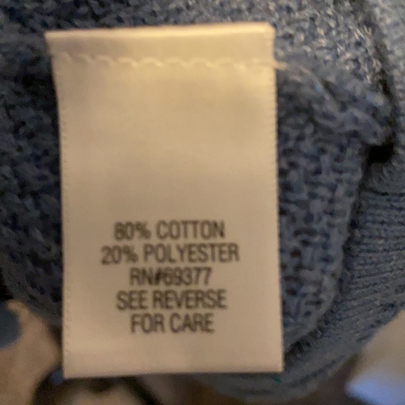 Croft & Barrow Cardigan Sweater Denim Blue XL NWT - Picture 7 of 8